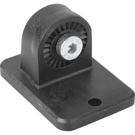 Kipp Tube Clamp W. Foot H=35 G=50 Thermoplastic, Comp:Steel K0487.18